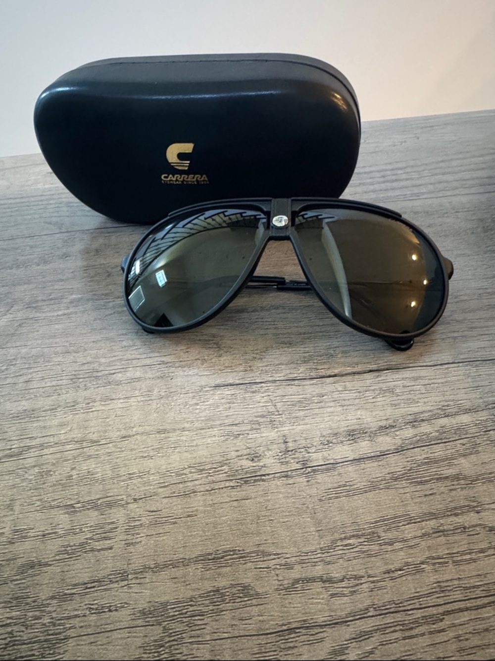 Carrera Black Sunglasses with Dark  Lenses